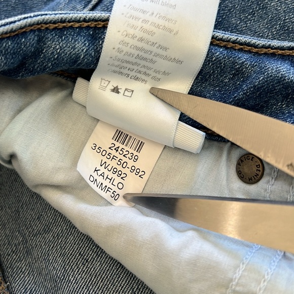 PAIGE Brigitte Boyfriend Jeans Size 31 - Picture 6 of 9